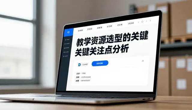 学习规划中教学资源选型的关键关注点分析